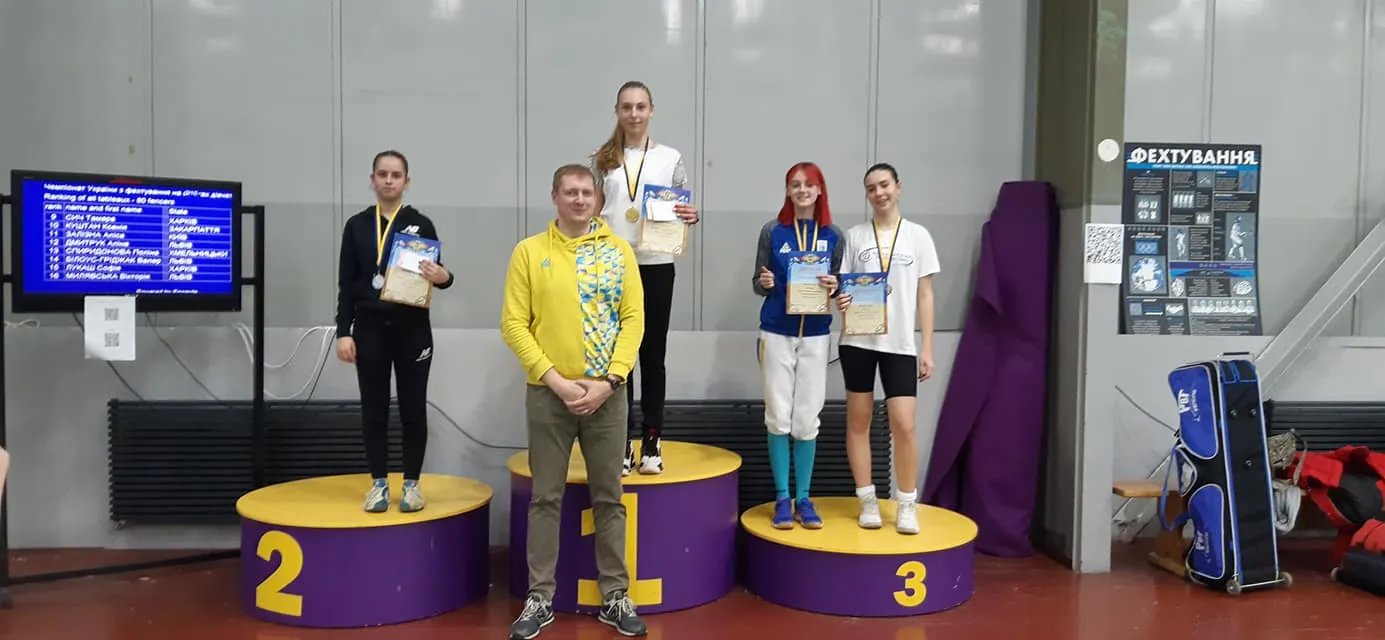 🏆🤺КЧУ 2021 Київ: Романова перемагає в особистій першості, командне золото їде в Дніпро