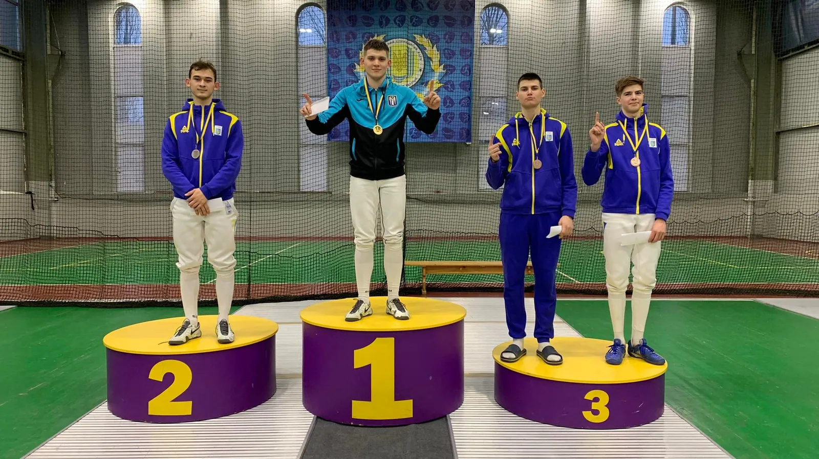 🏆🤺🇺🇦Ючу 2022 київ: Василь Гумен і Олександра Бондар виборюють золото юніорського чемпіонату України