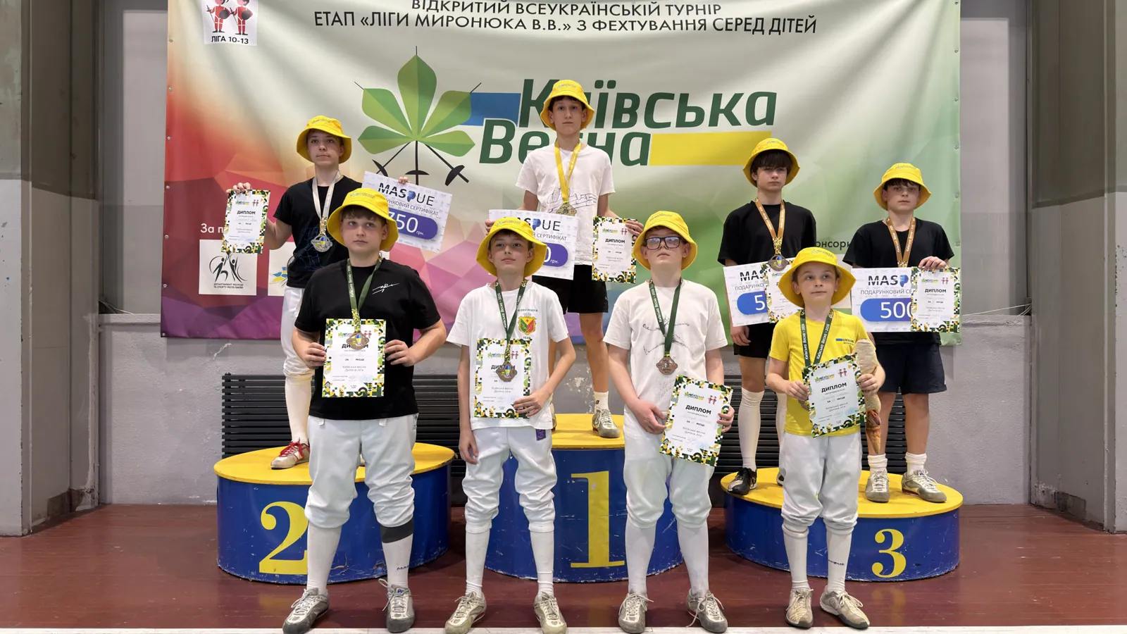 ЛМ 2026 Київ: Понад 100 учасників та учасниць у змаганнях з фехтування на шаблях, Черкаси серед лідерів «Київської весни»
