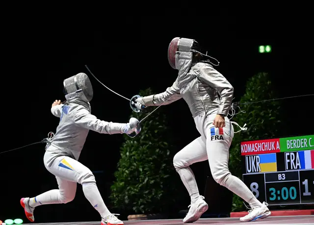 . Saber Women Season 2023-24 In photo: KOMASHCHUK Alina vs BERDER Photo Augusto Bizzi
