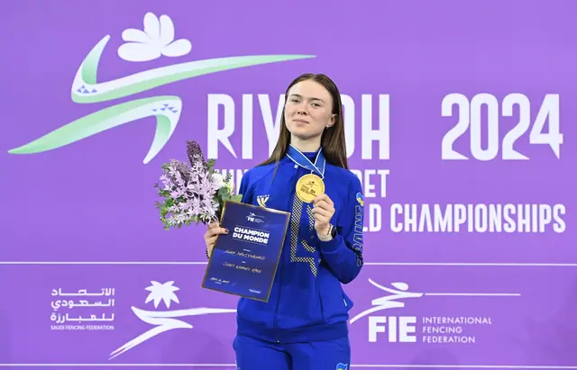 RIYADH 12 – 20 APRIL 2024 WORLD CHAMPIONSHIPS JUNIOR AND CADET IN PHOTO: 1. MAKSYMENKO Anna UKR PHOTO Pavia Gomez/BizziTeam